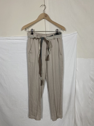 Pantalone raso washed vita ela Ghiaccio