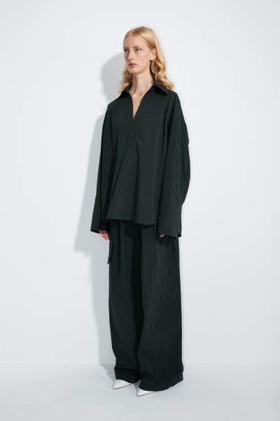 Navy/Green Stri
