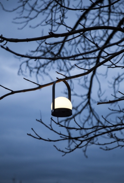 portable lamp Burned Red  