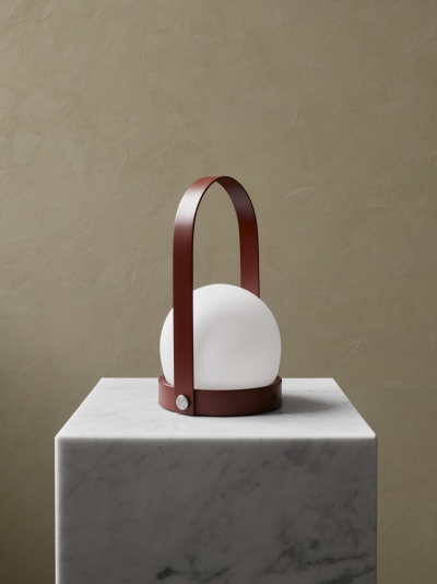 portable lamp Burned Red  