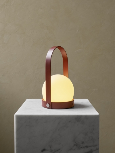 portable lamp Burned Red  